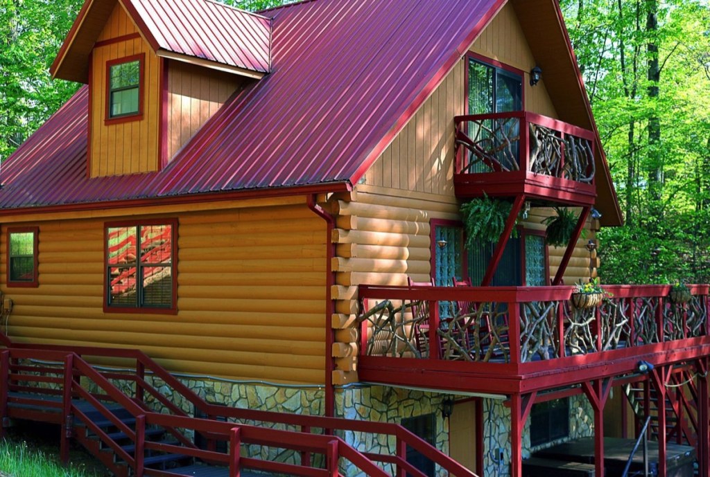 Picture of: One of the best pet friendly cabins in Cherokee NC